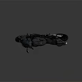 Modern Dark Colored Motorcycle With Sleek Sporty Body And Black Tires