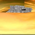 Modern Intricate Geometric Building Structure With Stacked Modular White Blocks Design