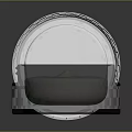 Transparent Cream Jar Container With Open Lid And White Beauty Product Design