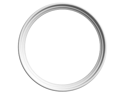 Circular Silver Ceiling Light Panel Modern Sleek Design for Home Interior 3d model