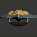 Medieval Shield Ancient Shield Defensive Weapon Ancient Shield Iron Shield Protective Shield Wooden Shield 3d model