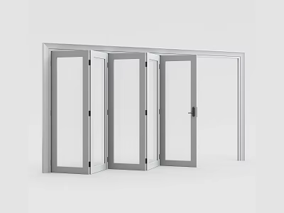modern folding door 3d model