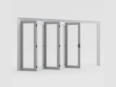 modern folding door 3d model