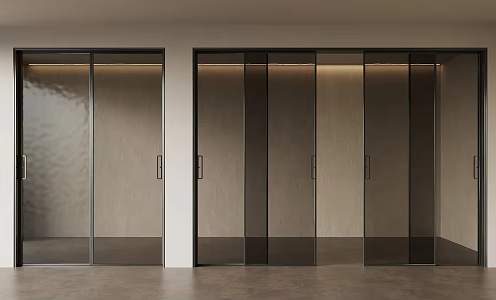 Modern sliding door 3d model