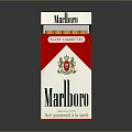 Marlboro Filter Cigarette Pack With Red White Design And New Generation Taste