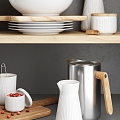 Modern kitchenware kitchenware decoration combination 3d model