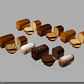 Assorted Bread Variety With Different Shapes Colors Sliced Pieces And Whole Loaves