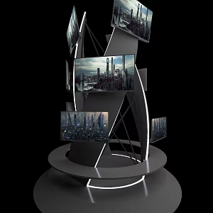 Modern technology screen device 3d model