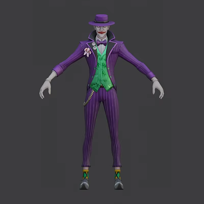 Modern game character Marvel Joker 3d model Modern game character Marvel Joker 3d model