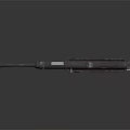 Vintage Submachine Gun With Wooden Stock And Metal Barrel Design