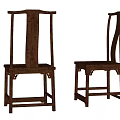 Traditional Chinese Wooden Leisure Chairs With High Back And Classic Design