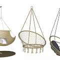 Modern Woven Hanging Chairs With Various Designs Stand And Tassel Details