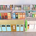 Public Facilities Including Colorful Waste Sorting Bins And Recycling Stations 3d model