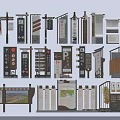 Various Types Of Traffic Sign Designs Featuring Directional Parking And Urban Guidance Functions