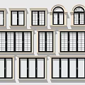 Various Home Window Designs With Arched Rectangular And Grid Pattern Frames