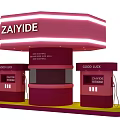 Pink Top ZAIYIDE Sign Photo Check in Spot with Good Luck Lettering and Pavilions