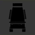 Black Toy Tank With Simple Design Wheels Top Cannons And Gray Background