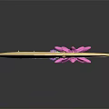 Golden Crescent Moon Clothing Accessory With Pink Star And Colorful Beads