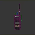 Black Handheld Weapon Communication Radio Motorola with Antenna Display and Buttons