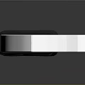 Modern Decorative Knife With Black Handle And Silver Blade Holes
