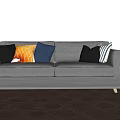 Nordic Sofa Double Sofa 3d model