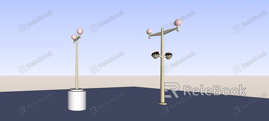 modern street lamp model