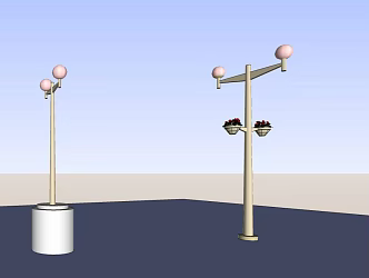 modern street lamp 3d model