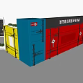 Colorful Metal Storage Cabinet Racks With Blue Red Yellow Design And Lockable Doors