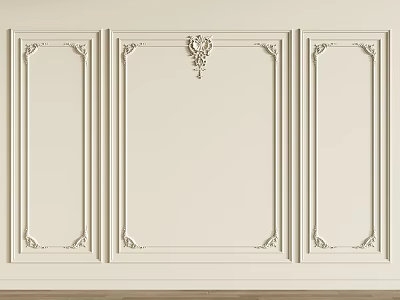 Jianou wall panel carved wall panel 3d model