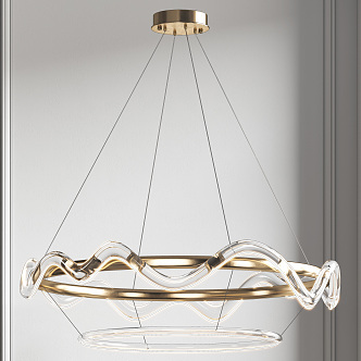 Light Luxury Chandelier 3d model