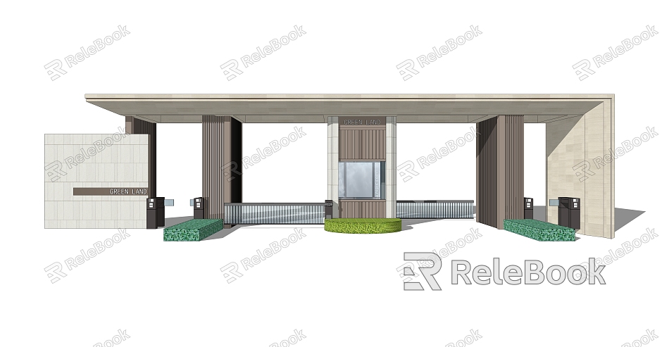 Modern Gate Entrance Gate model