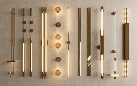 metal wall lamp 3d model