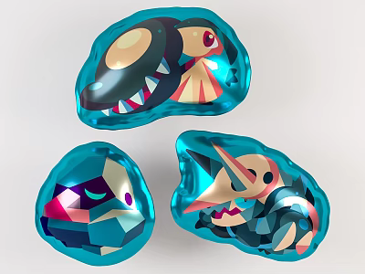 Modern Balloon Home Decoration Balloon Beauty Chen Pendant 3d model