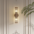 French Style Light Luxury Wall Lamp Strip Wall Lamp 3d model