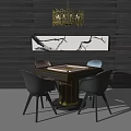 Modern Mahjong Table and Chair Mahjong Table 3d model