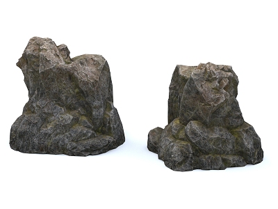 Rock Block Stone Rock Block Natural Landscape model