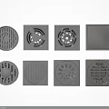 Various Types of Floor Drain Designs with Round Square and Patterned Grates