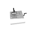 Industrial Mechanical Equipment With Metal Base Roller And Handle Components