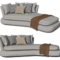 Modern Multiplayer Sofa Double Sofa 3d model