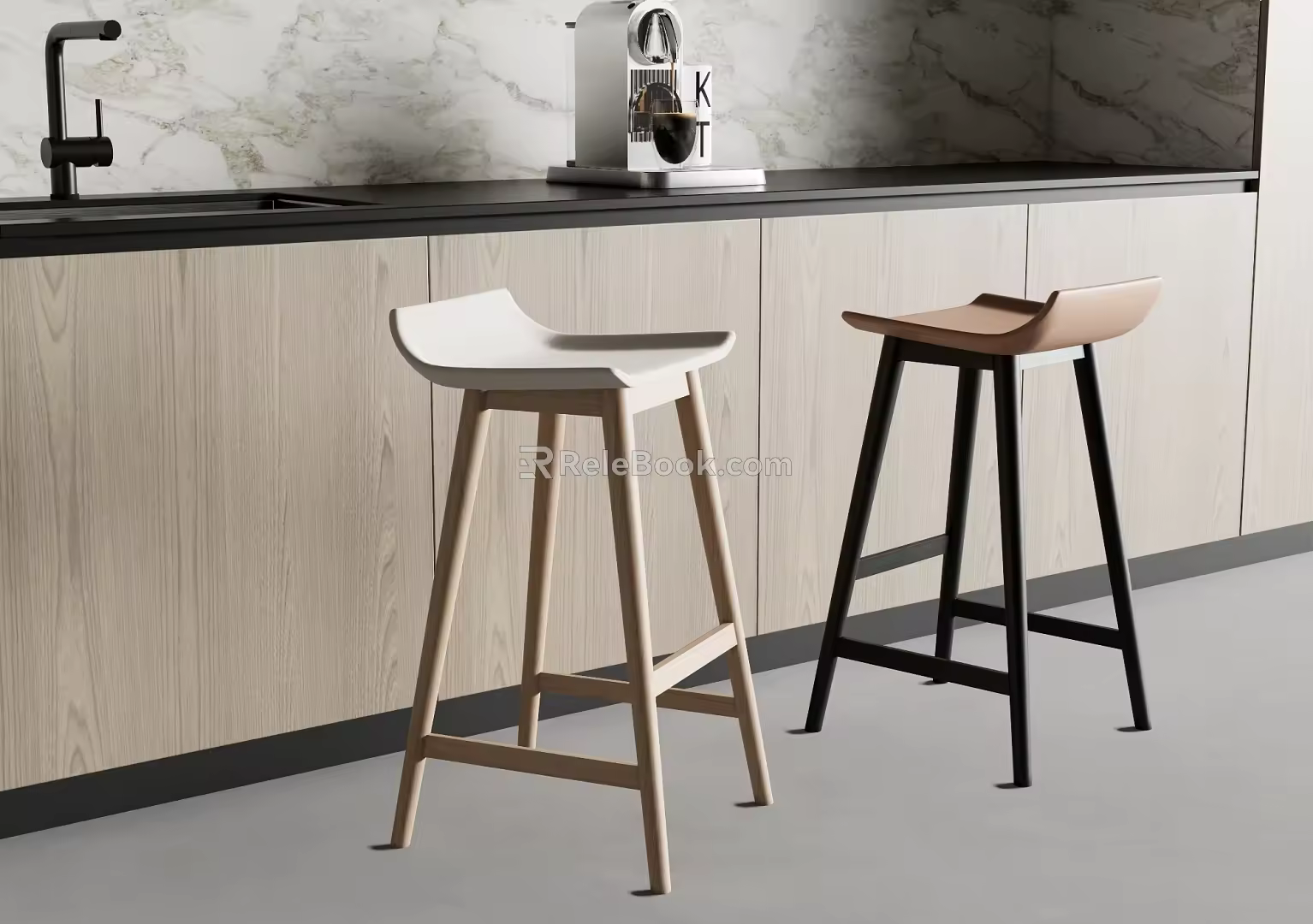 Bar Chair Bar Stool High Stool 3d model