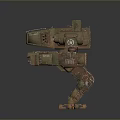 Mech Warrior Mech Soldier Machine Battlearm Mechanical Battlearm Machine Fighter Robot 3d model