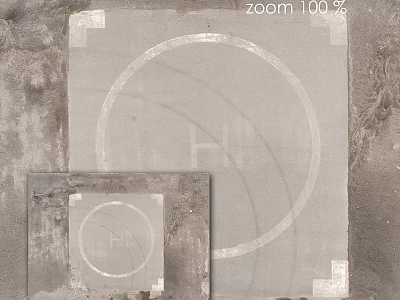 Structural Component With Circular Design Marked HL And Square Frame On Ground 3d model