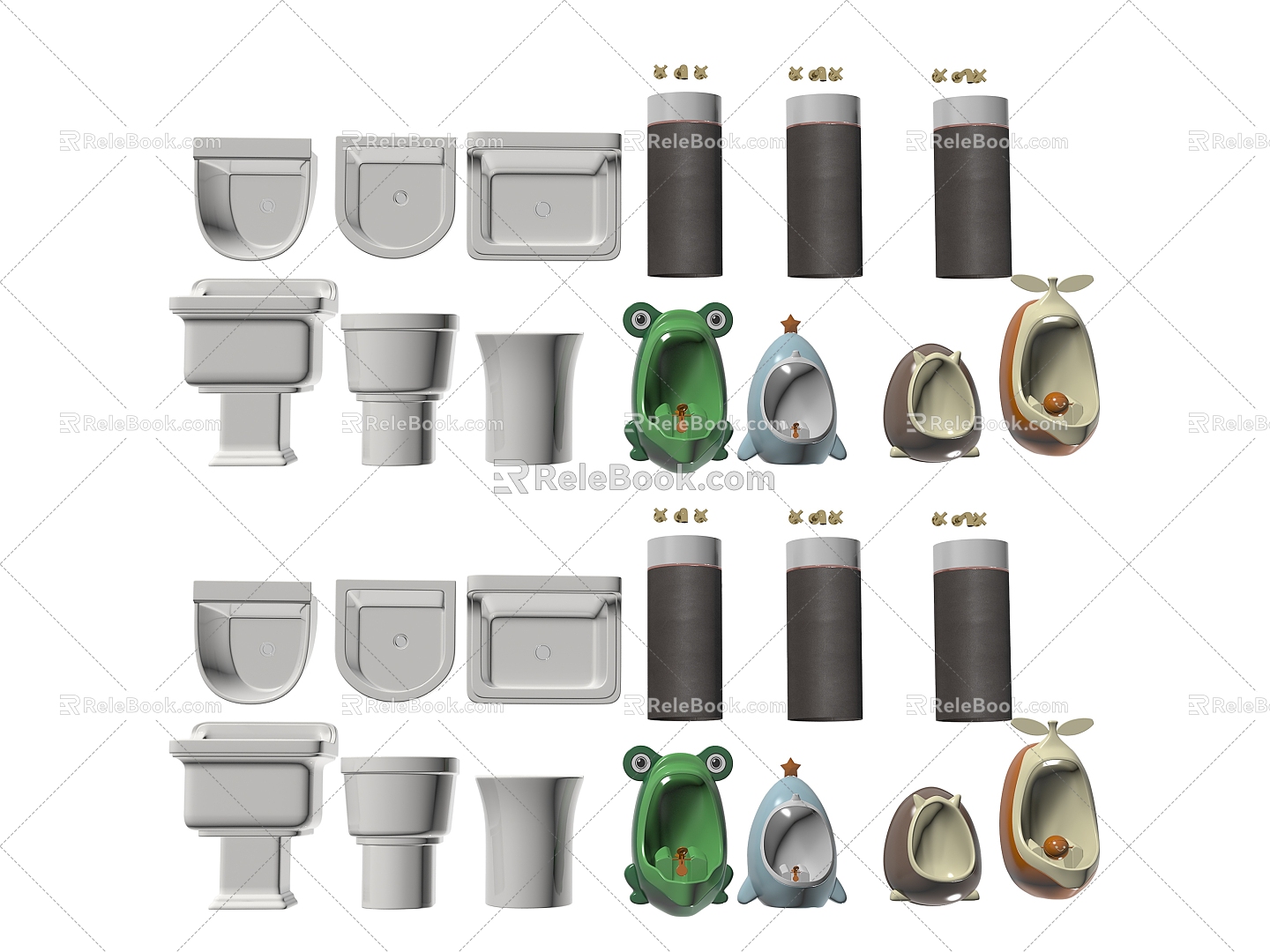 Bathroom supplies 3d model