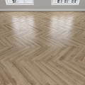 Sleek Natural Light Wood Flooring With Herringbone Pattern And Straight Plank Design