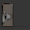 VOX Dark Brown Computer Speaker With Gold Logo Trim And Diamond Grille Design
