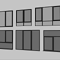 Modern windows combination windows glass windows floor-to-ceiling windows balcony windows bay windows bedroom windows sliding windows casement windows doors and windows 3d model