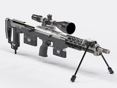 DSR Sniper Rifle Sniper Rifle Weapon Firearms 3d model