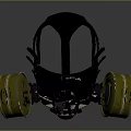 Gas Mask Science Fiction Gas Mask Gas Mask Respirator Breathing Mask Biochemical Mask Science Fiction Mask 3d model