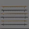 Curtain Accessories Gold And Black Curtain Rods In Various Styles