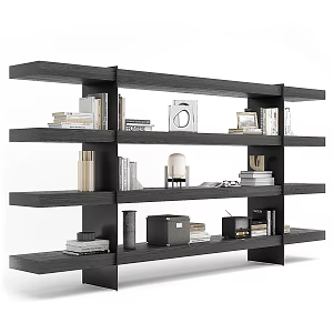 Modern Decorative Shelf Storage Cabinet 3d model